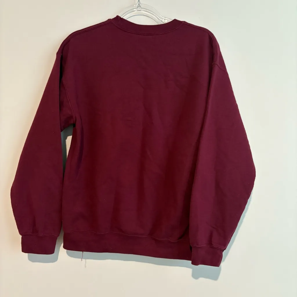 Gildan Women’s Red Universite Paris‎ French France Long Sleeve Sweatshirt medium - Image 2