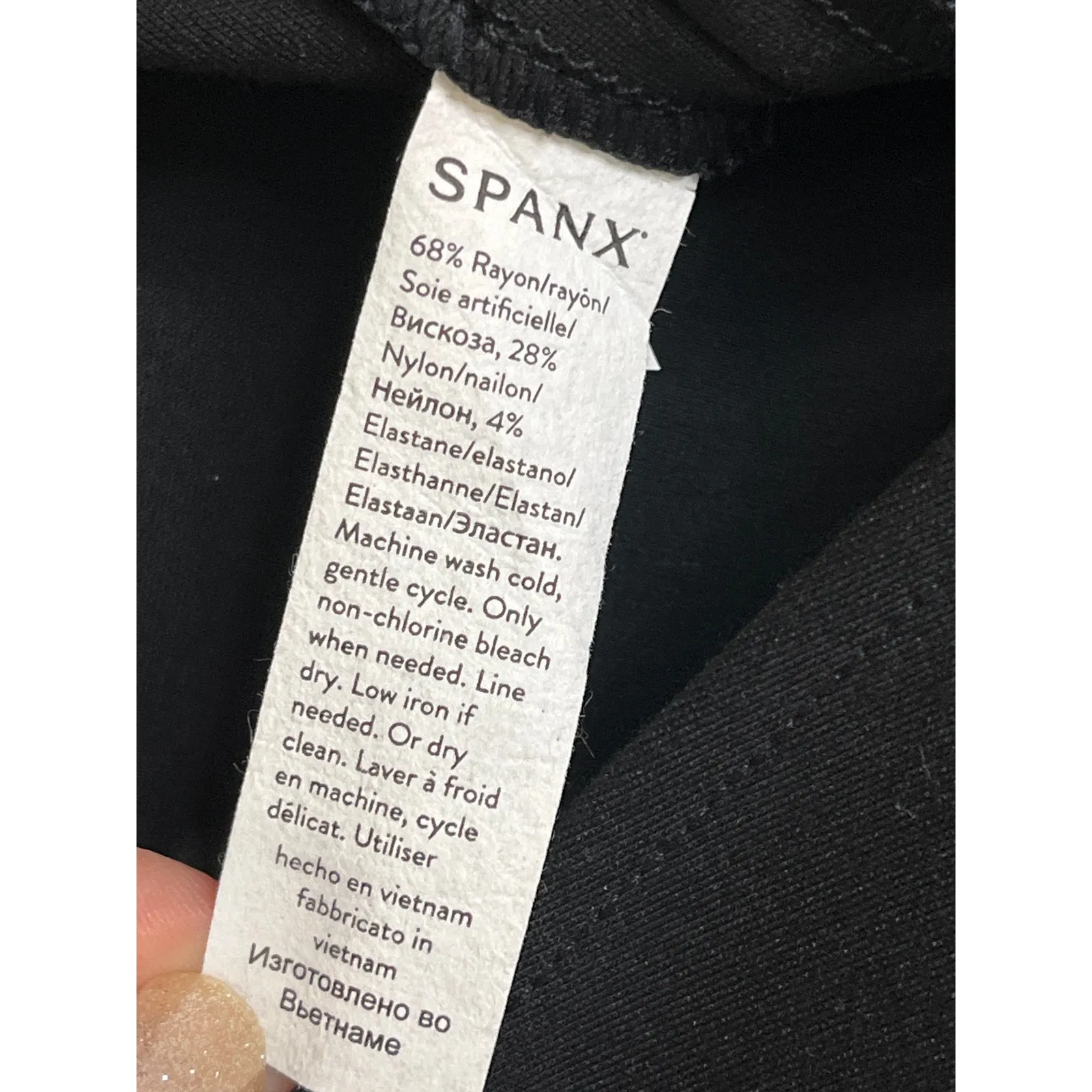 Spanx The Perfect Sleeveless Jumpsuit ponte fabric flare leg, size medium - Image 8