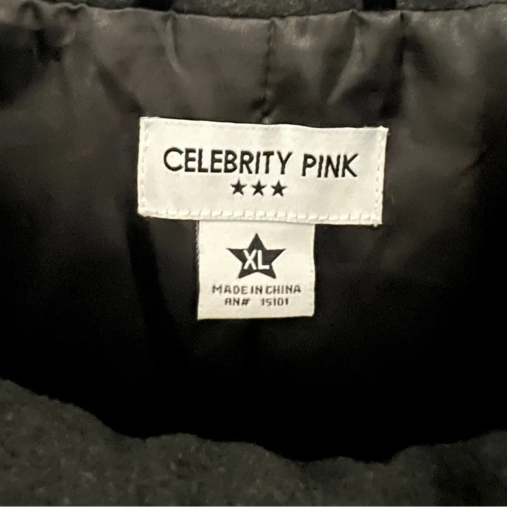 Celebrity Pink Gray Double-Breasted Pea Coat - Image 8