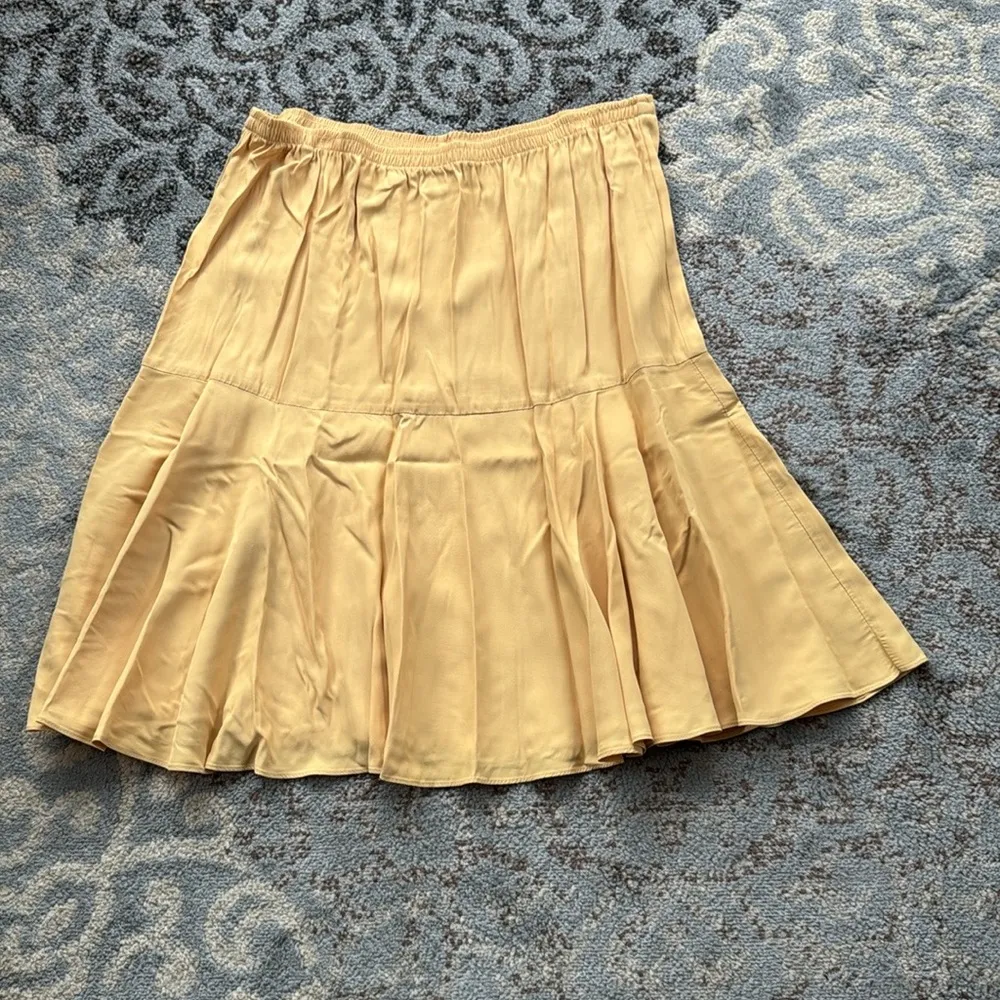 Vintage Calendar Two Piece Blazer Skirt Suit Set Yellow 16 - Image 10