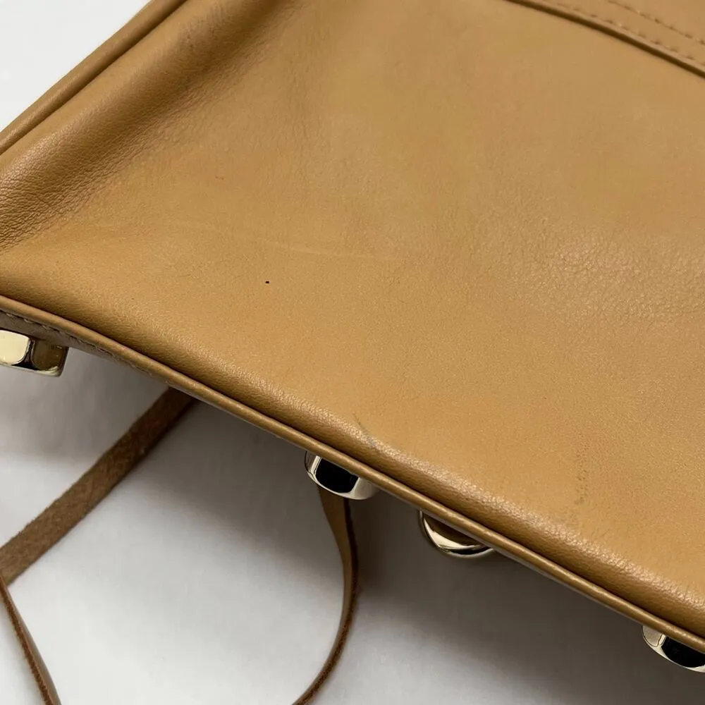 Rebecca Minkoff Women's Tan Small Crossbody Chain Handbag Purse - Image 14