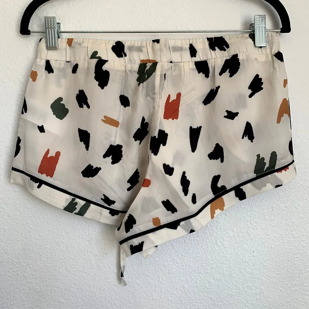 NWT Revolve x Plush Silky Abstract Printed Pajama Set in Cream - Image 7