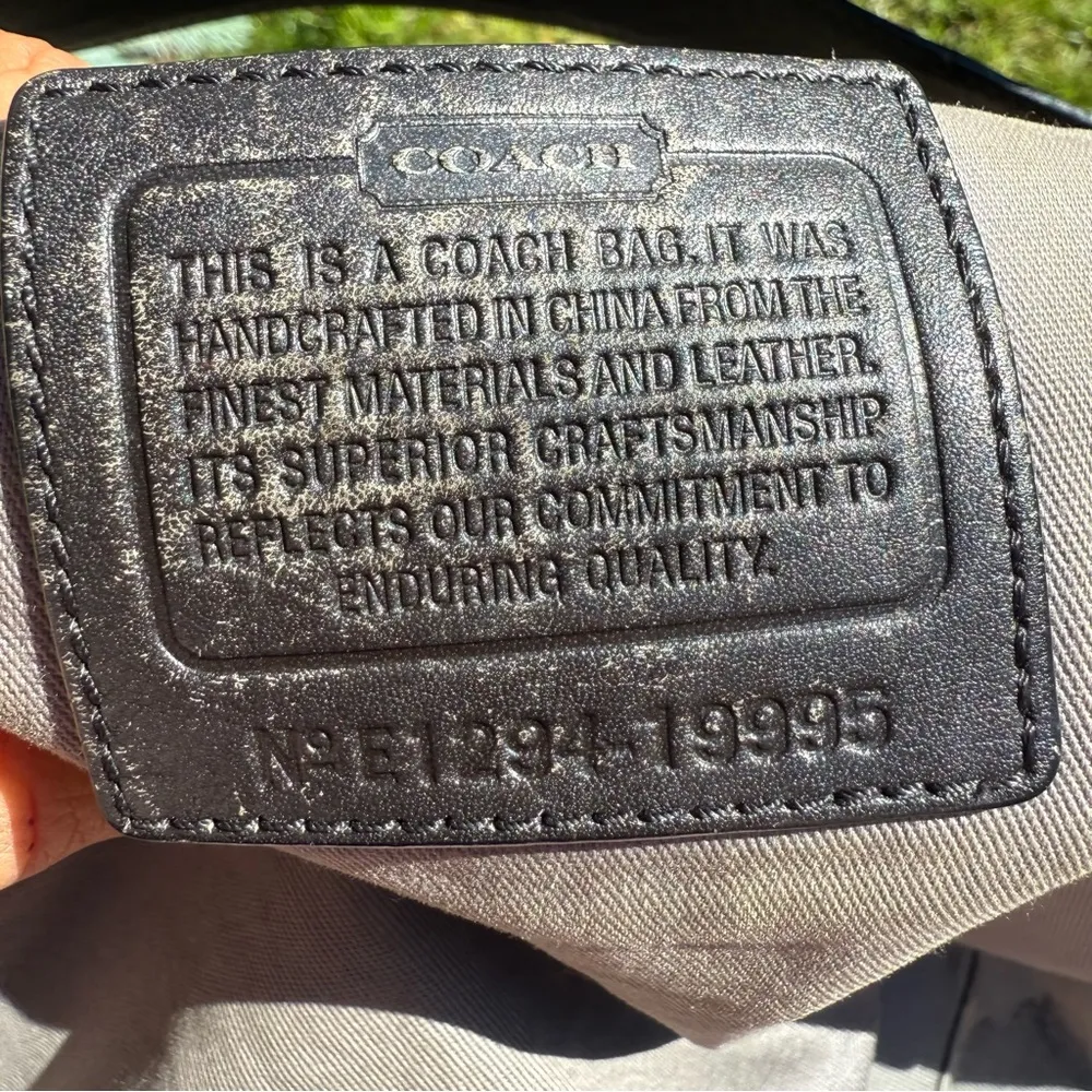 COACH Legacy Colorblock Multi Tan Brown Black LRG Crossbody Tote Bag 19995 - Image 8