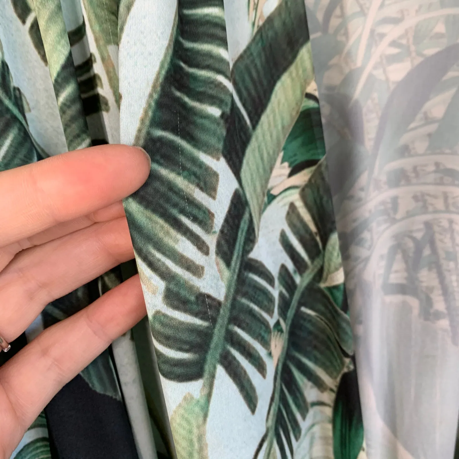 PatBO Eden Midi Flouncy Hem Wrap Dress Womens Size 6 Green - Image 8