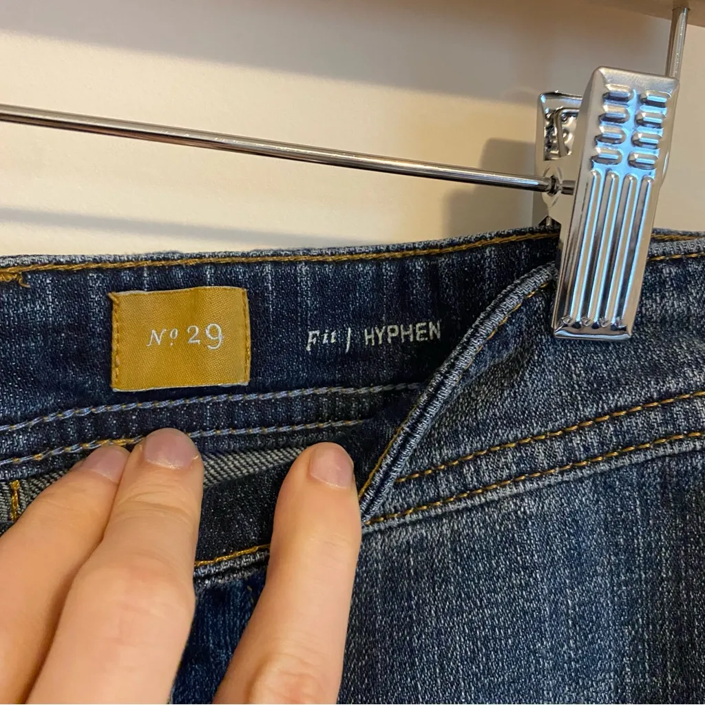 Pilcro and the Letterpress Denim Patchwork Shorts size 29 - Image 5