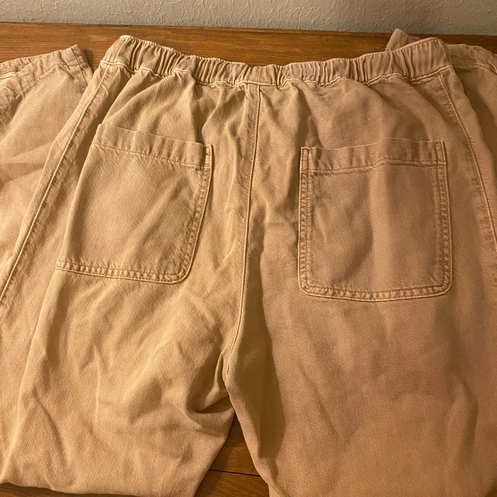 Women’s Pilcro Anthropologie Ultra Hi-Rise Pull On Khaki Pant SzSmall - Image 4