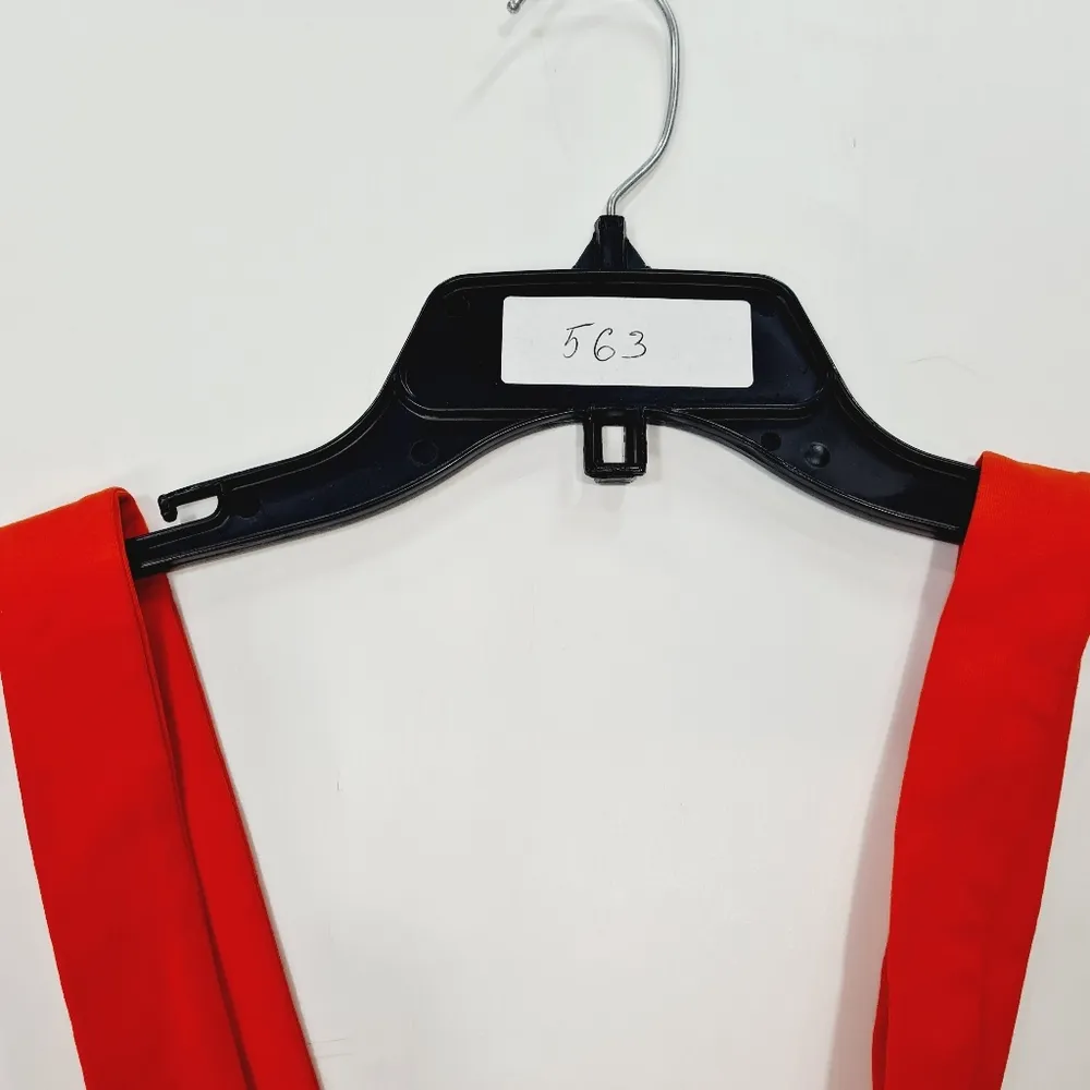 Superdown Elva Halter Tie Top in Poppy - Image 10