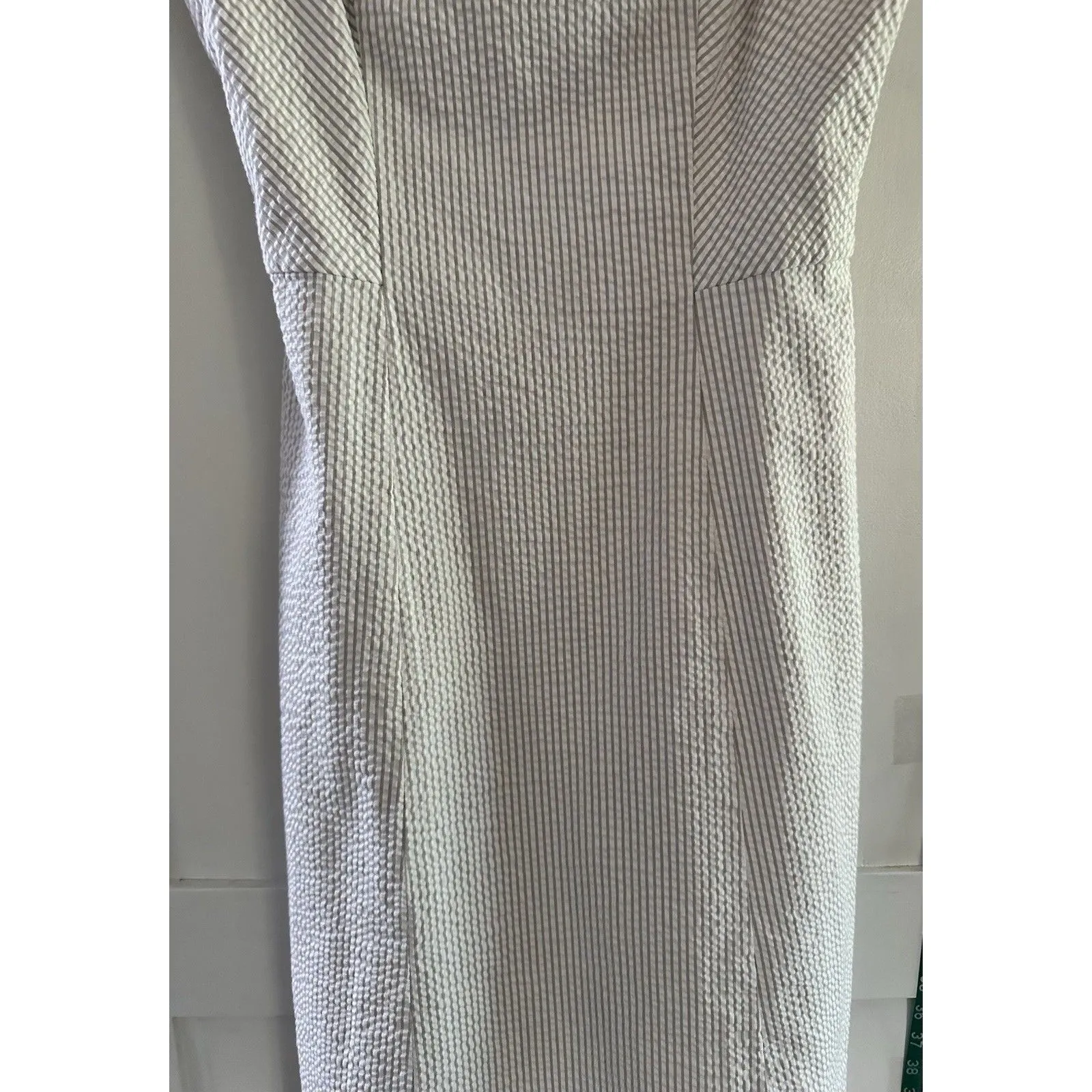 Isaac Mizrahi For Target Gray & White Stripe A Line Summer Dress Size 6 - Image 3