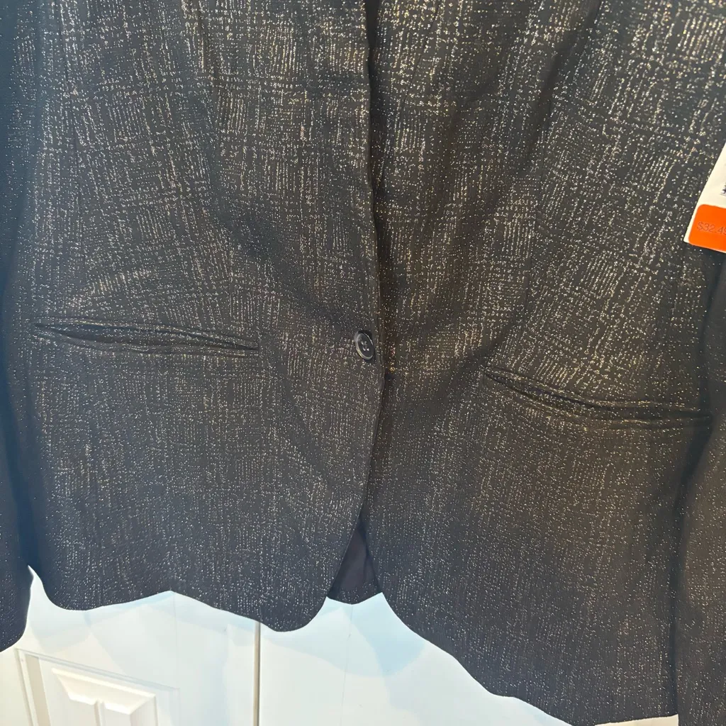 Old Navy Black Shimmer Jacket Size XL Tall - Image 5