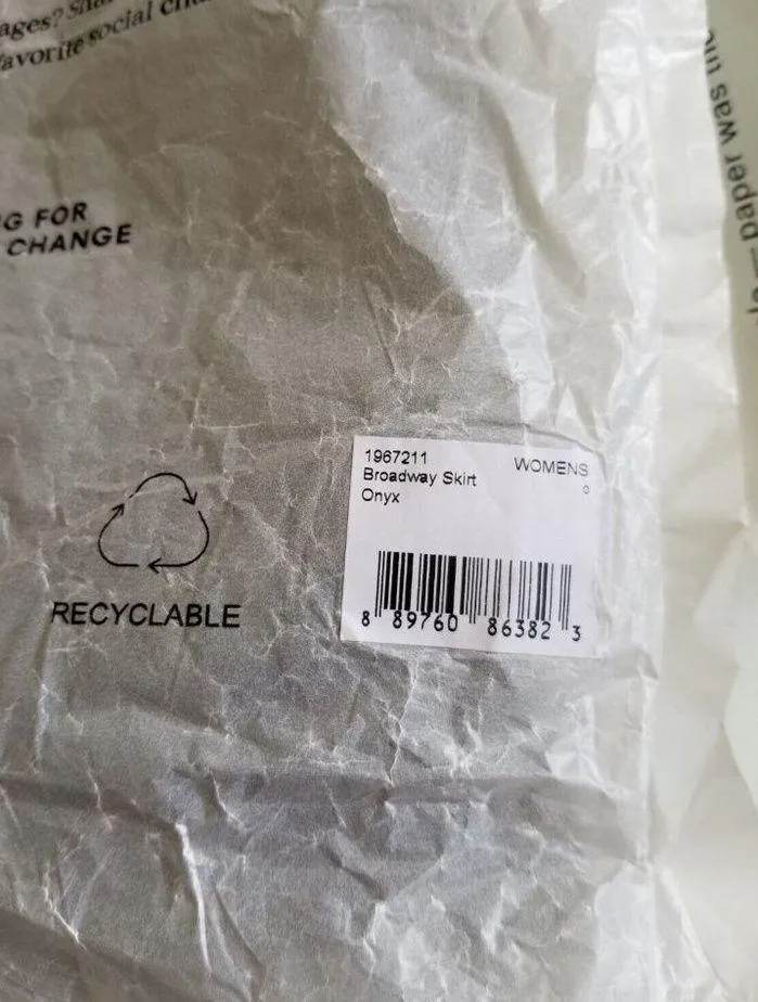 PRANA Broadway Organic  Stretch Cotton Jean Mini Skirt Onyx Black Size 0 - Image 10