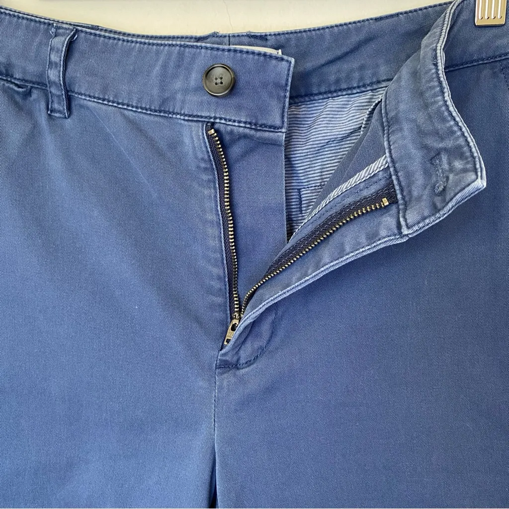 ALEX MILL Women’s Sloane Chino Pants Relaxed Straight Leg Washed Blue Sz 8 - Image 8