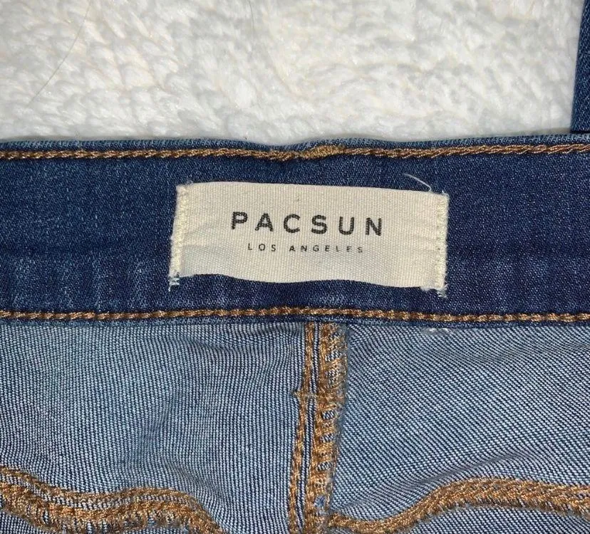 Medium Wash Distressed Jeggings - Image 7