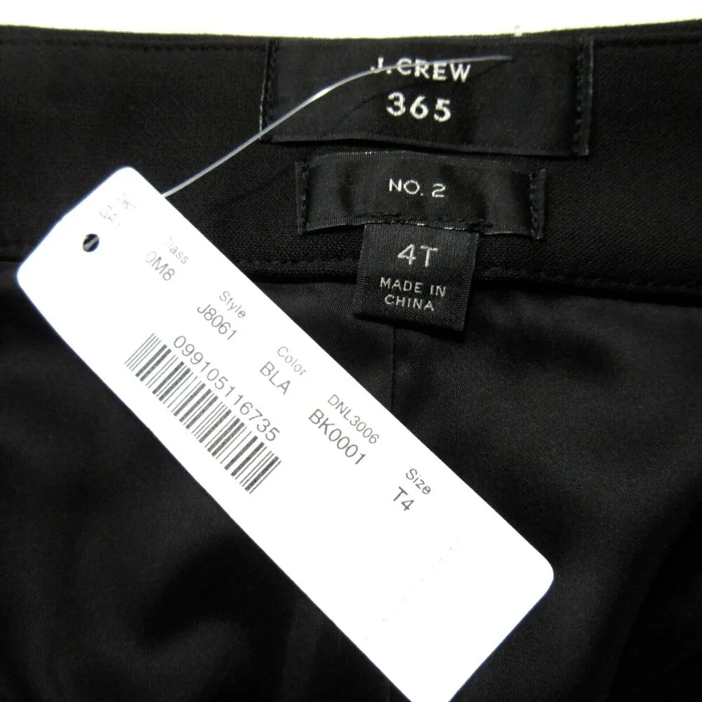 NWT J.Crew Tall No. 2 Pencil in Black Four-season Stretch Skirt 4T - Image 3