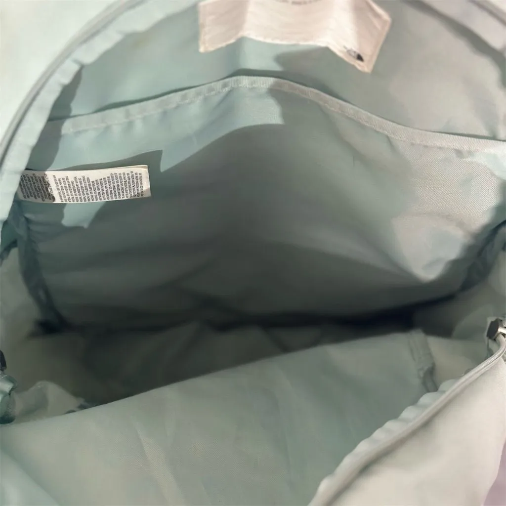 The North Face Jester Backpack Green Burgundy Logo Laptop School Hiking Bag - Image 7