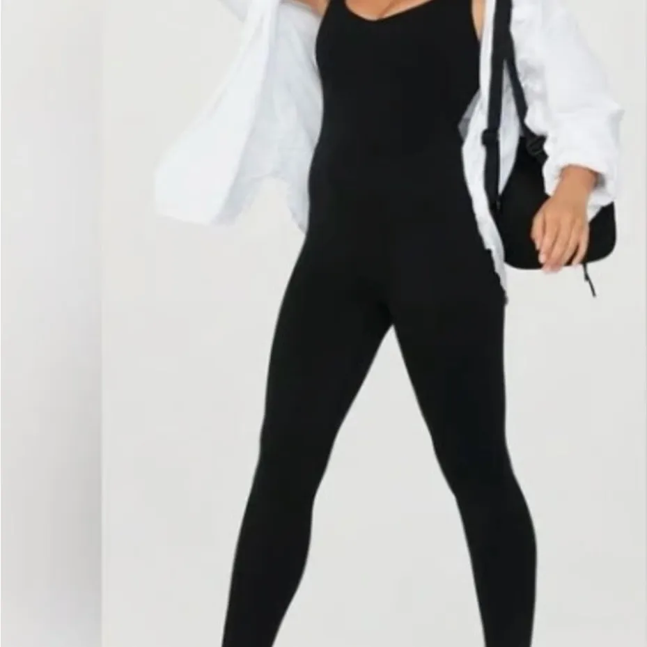 Aerie Sleek Black legging Jumpsuit Size M - Image 8