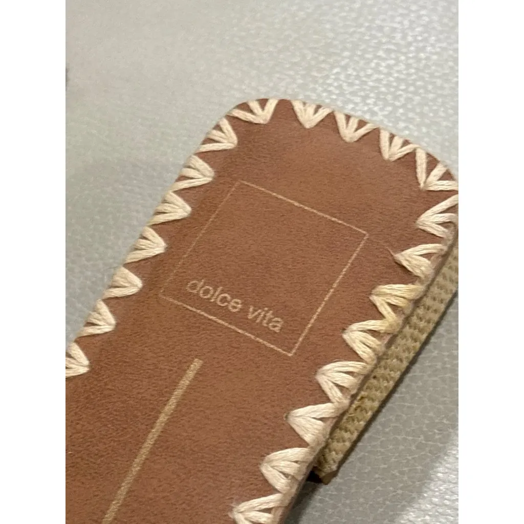 Dolce Vita Brinn Sandals in Lt Natural Cream 6.5 with box Womens low heels Tan - Image 8