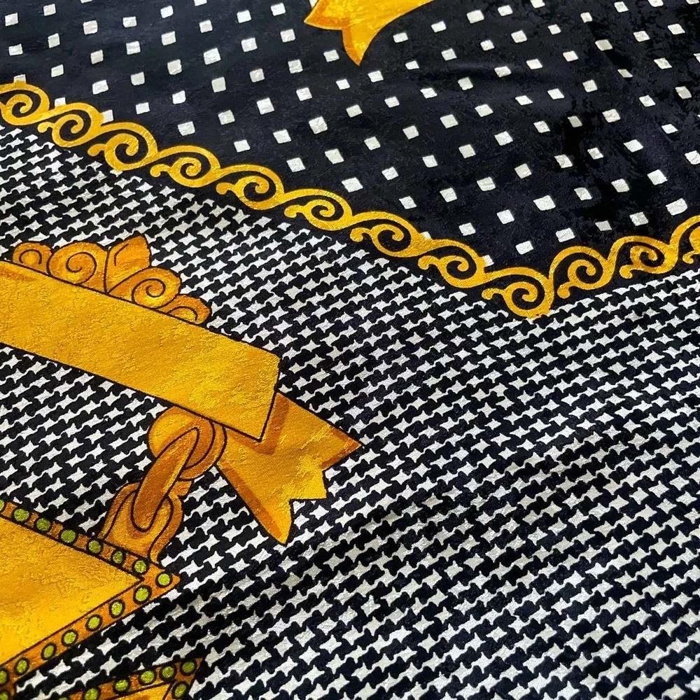 Christian Dior Vintage Silk Gemstone Scarf - Image 10