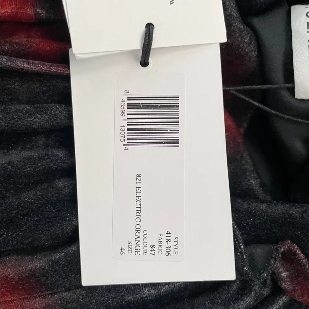 NWT ALTUZARRA Indira Velvet Dress in Electric Orange 46 XL - Image 14