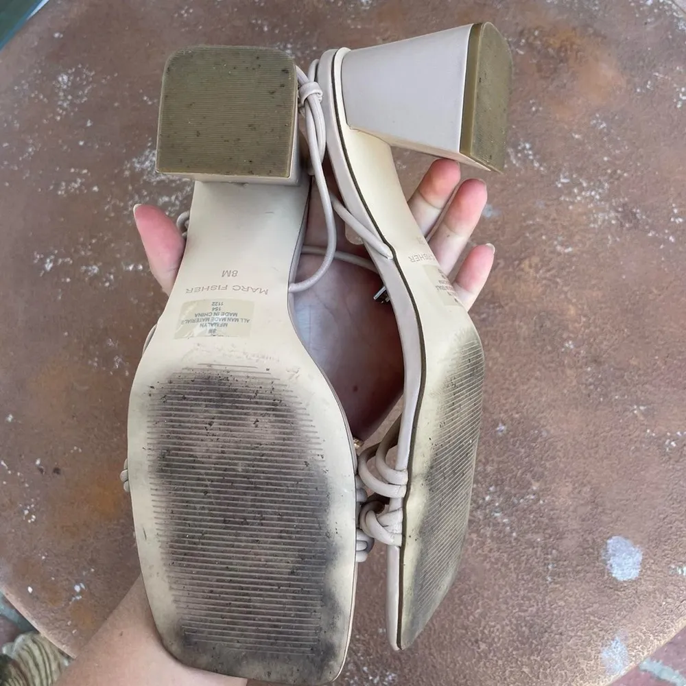 Marc fisher beige strappy heels 
Basically new - Image 5