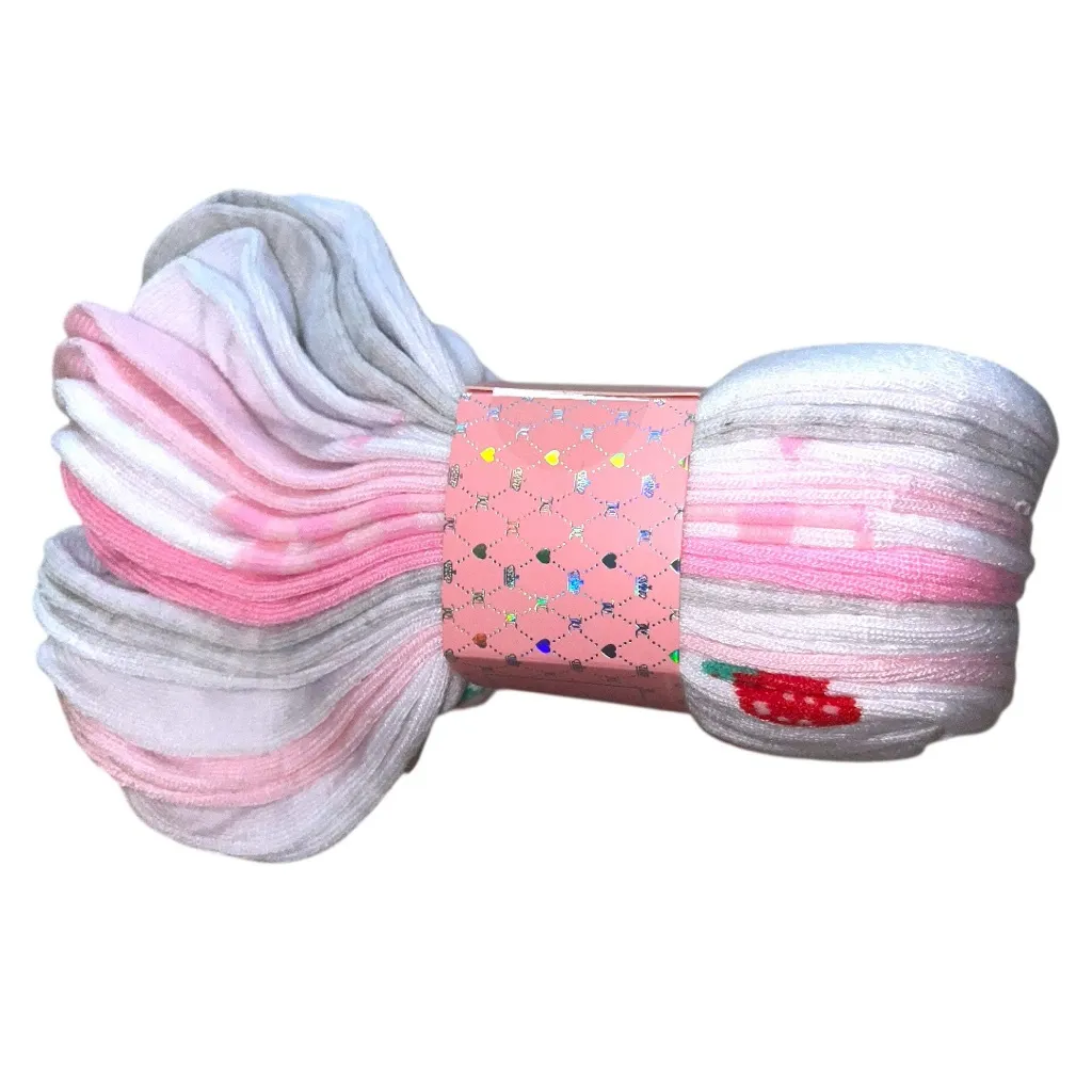 Juicy Couture 10 Pack Berry No-Show Socks - Image 5