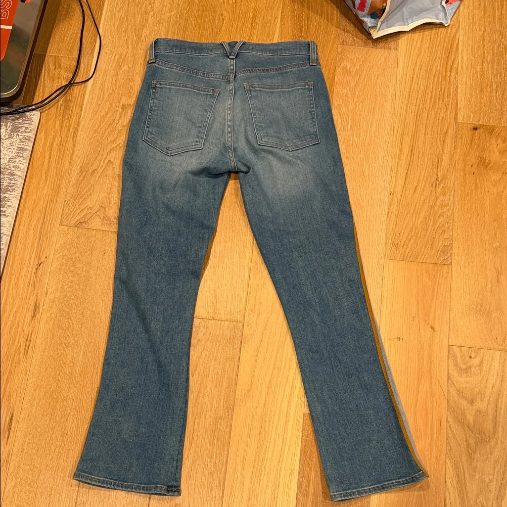 Veronica Beard Carolyn baby boot high rise button fly jeans - Image 4