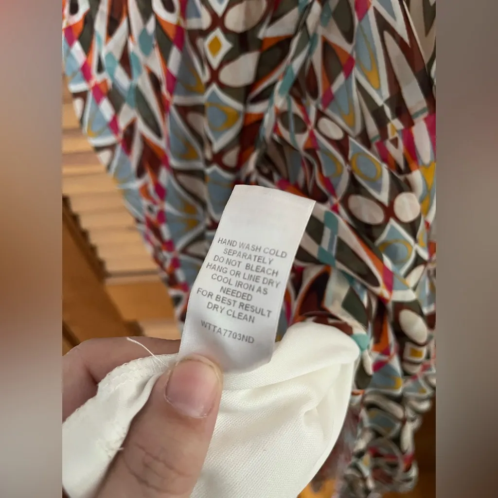 Romeo & Juliet Couture multicolor sheer high-low Maxi Dress in medium - Image 4