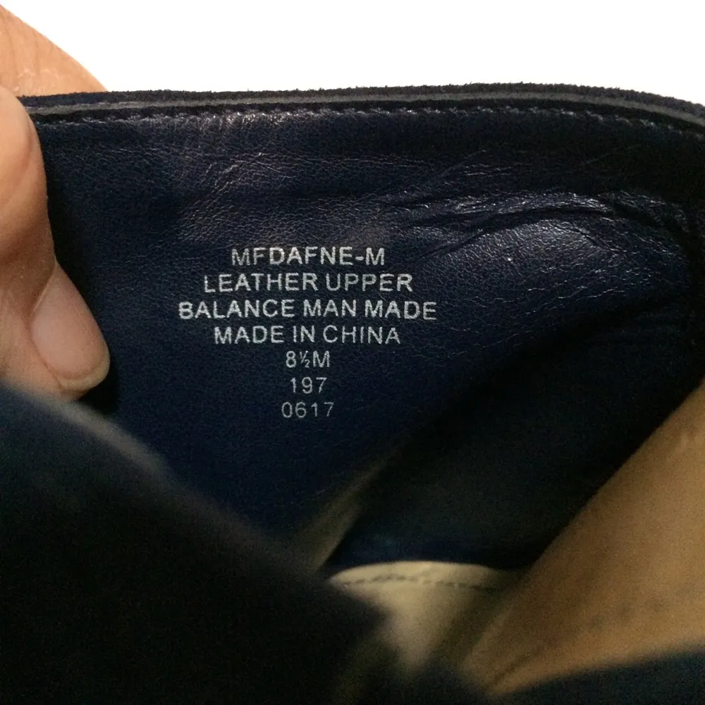 Marc Fisher Dafne Navy Peep Toe Mules - Image 8