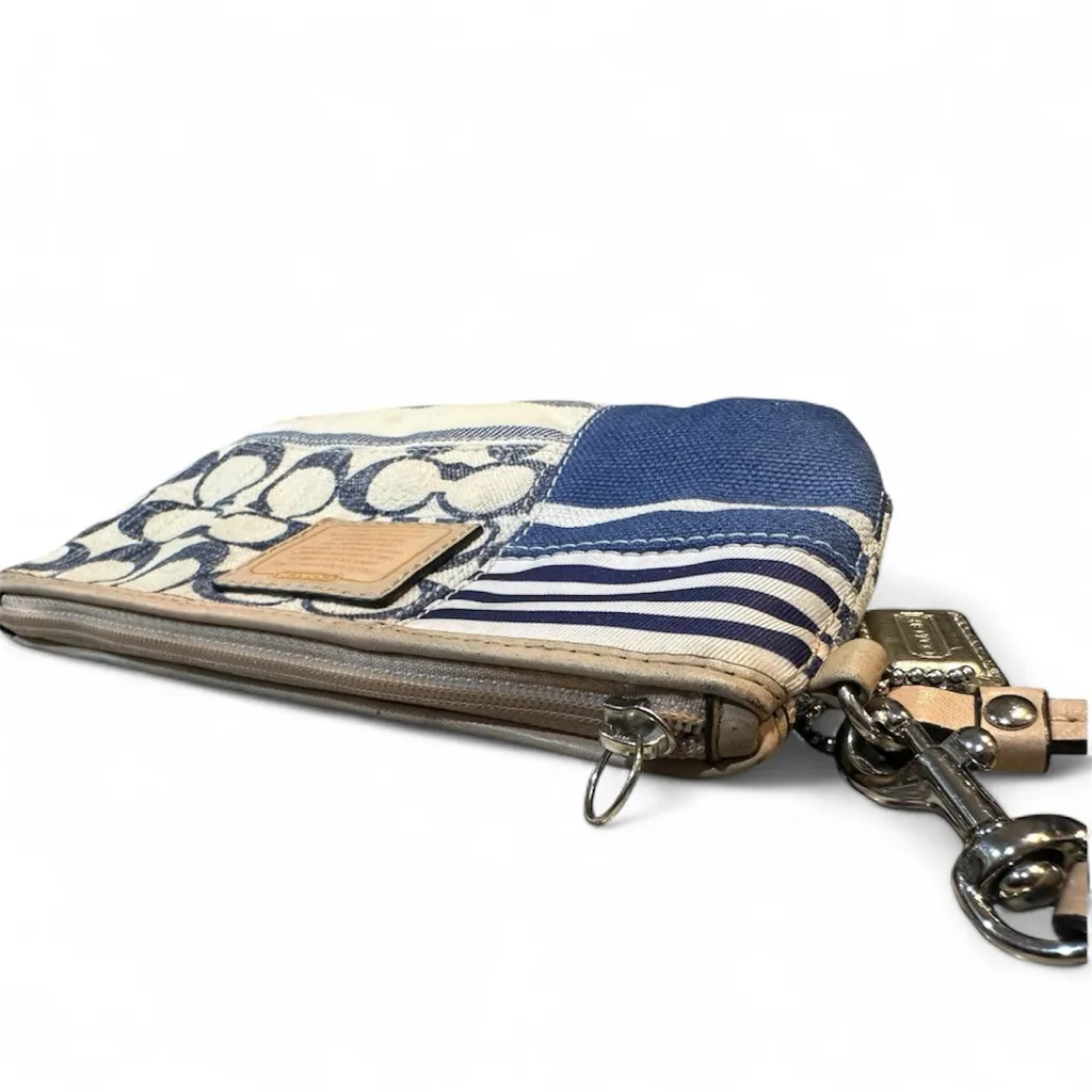 Vintage Coach Daisy Canvas Patchwork Wristlet Clutch Purse F49448 - Image 6