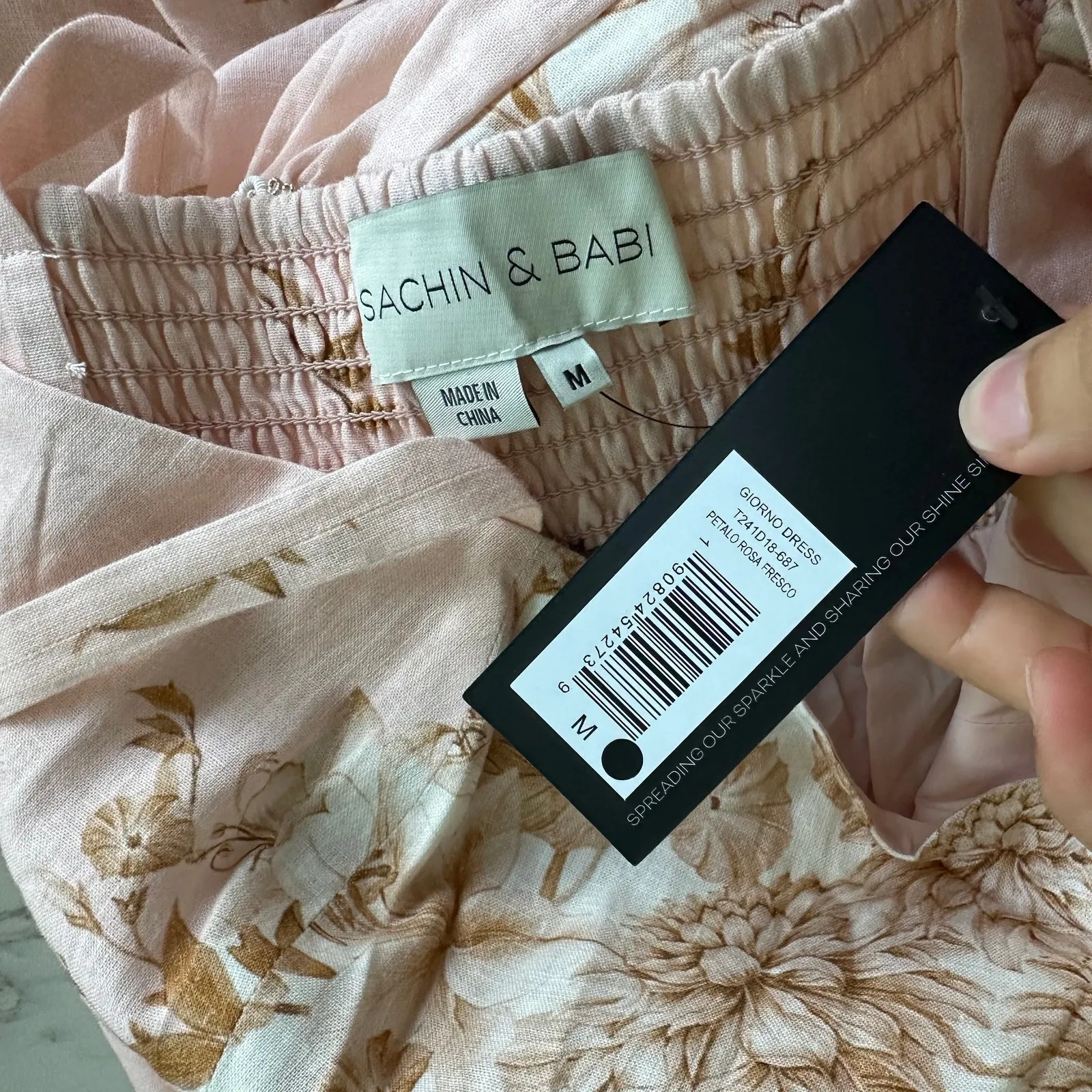 Sachin and Babi Giorno Dress - Petalo Rosa Fresco Medium New - Image 9