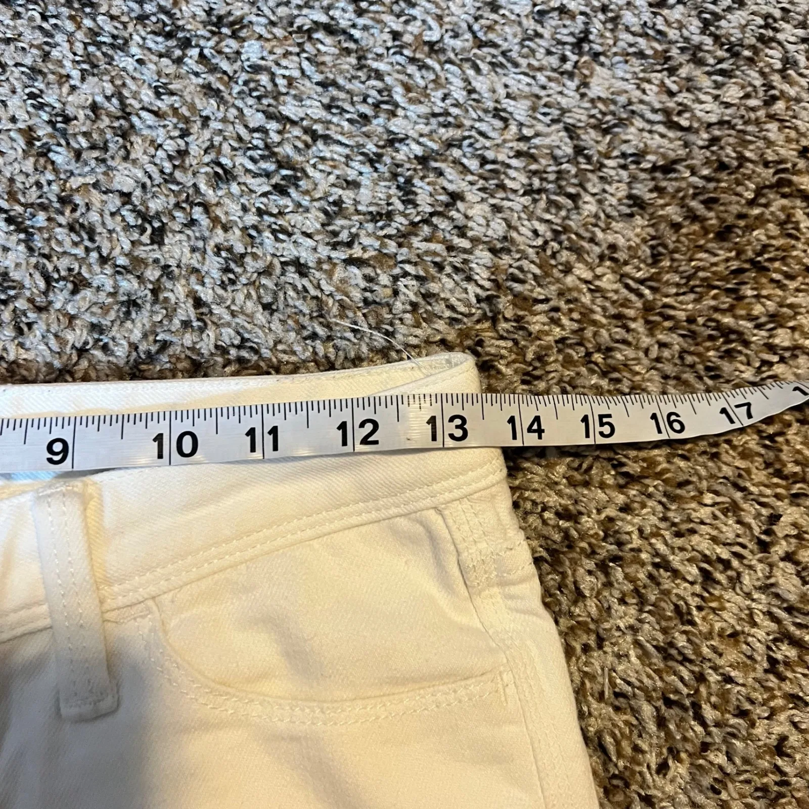 Banana Republic Skinny White Jeans Women Cotton Spandex Bootcut Size 24 - Image 4