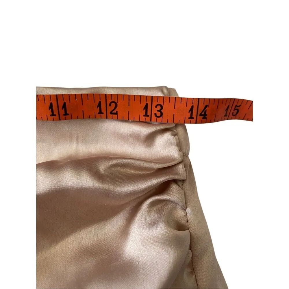 Rachel Zoe Satin Midi Skirt Side Slit Asymmetrical Formal Career Office Wedding - Image 10