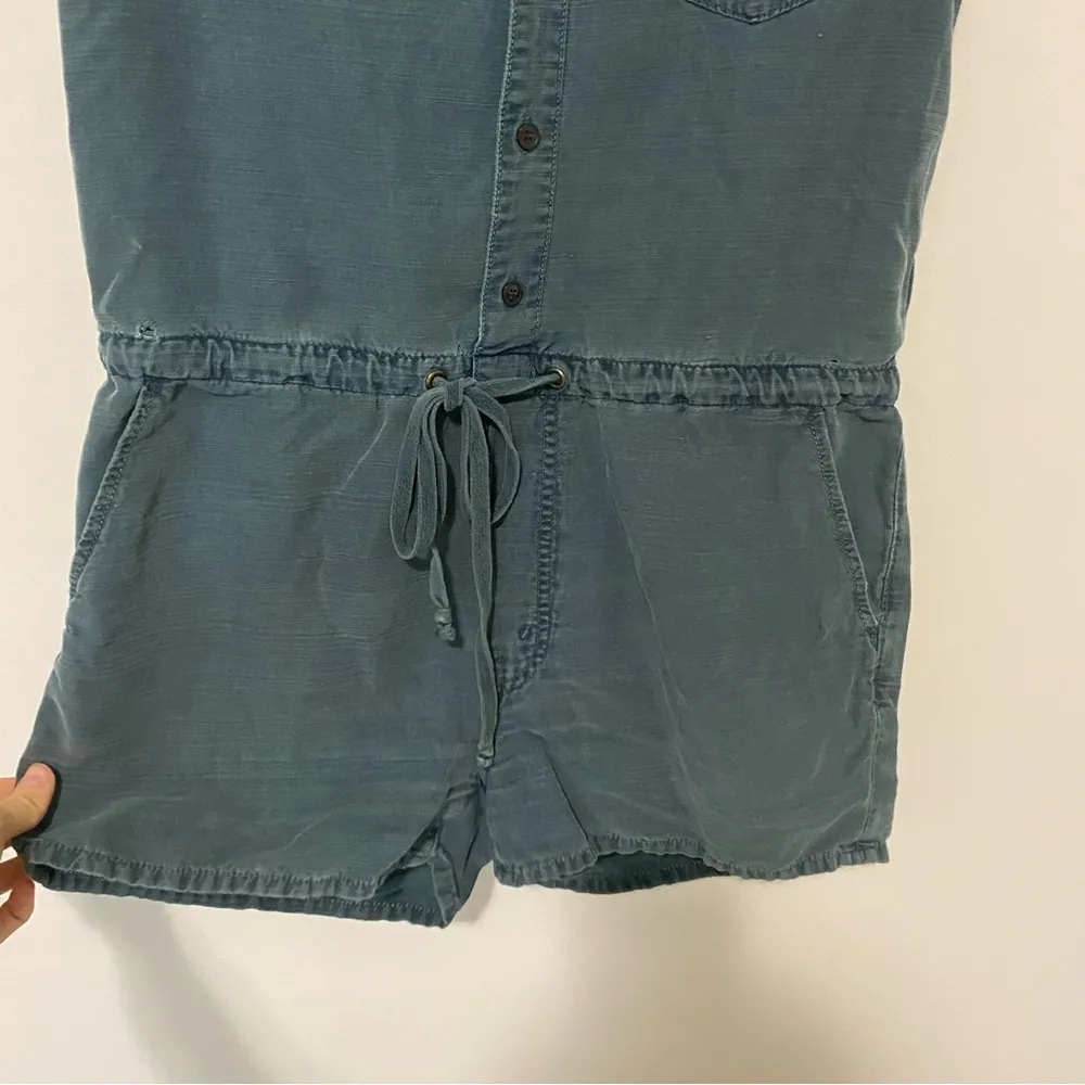 Mother Dark Green Tie Waist Romper Small (lightly flawed) - Image 4