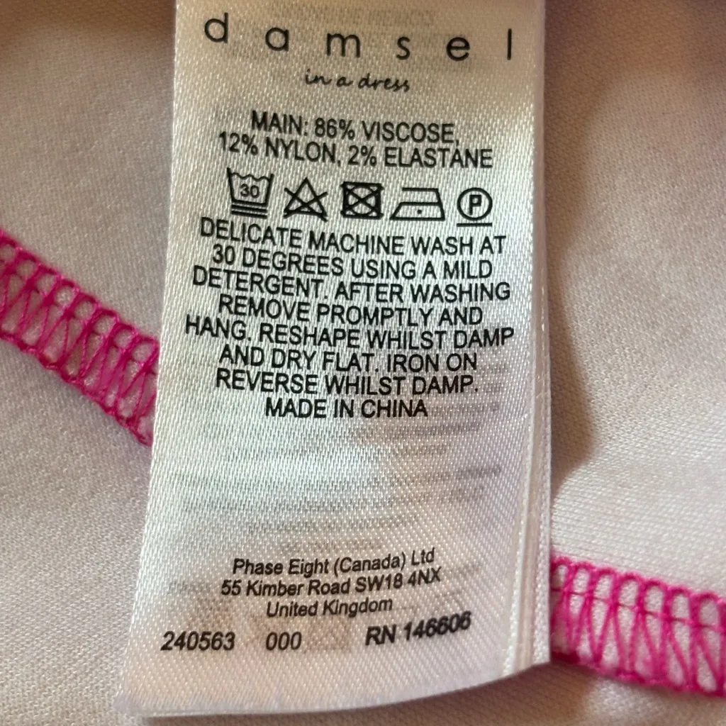 Damsel In A Dress Pink Zennor Floral Fitted Ponte Dress Womens Size 12 - Image 12