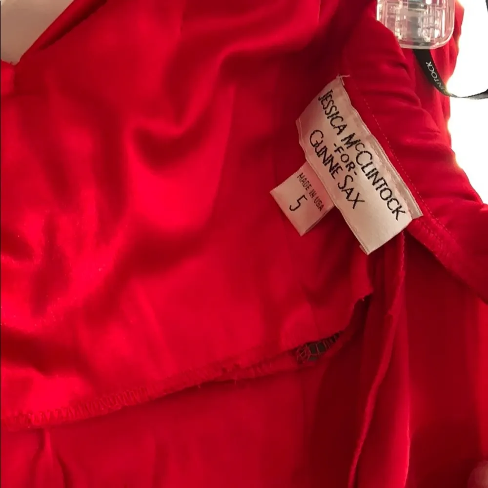 Jessica McClintock for Gunne Sak ✨3 for $40✨ Strapless Red Dress Juniors Size 5 - Image 5