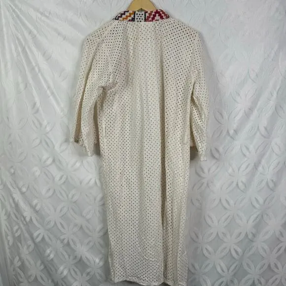 Anthropologie‎ Maeve Mesh Duster Swim Eyelet Coverup Womens Size OS - Image 7