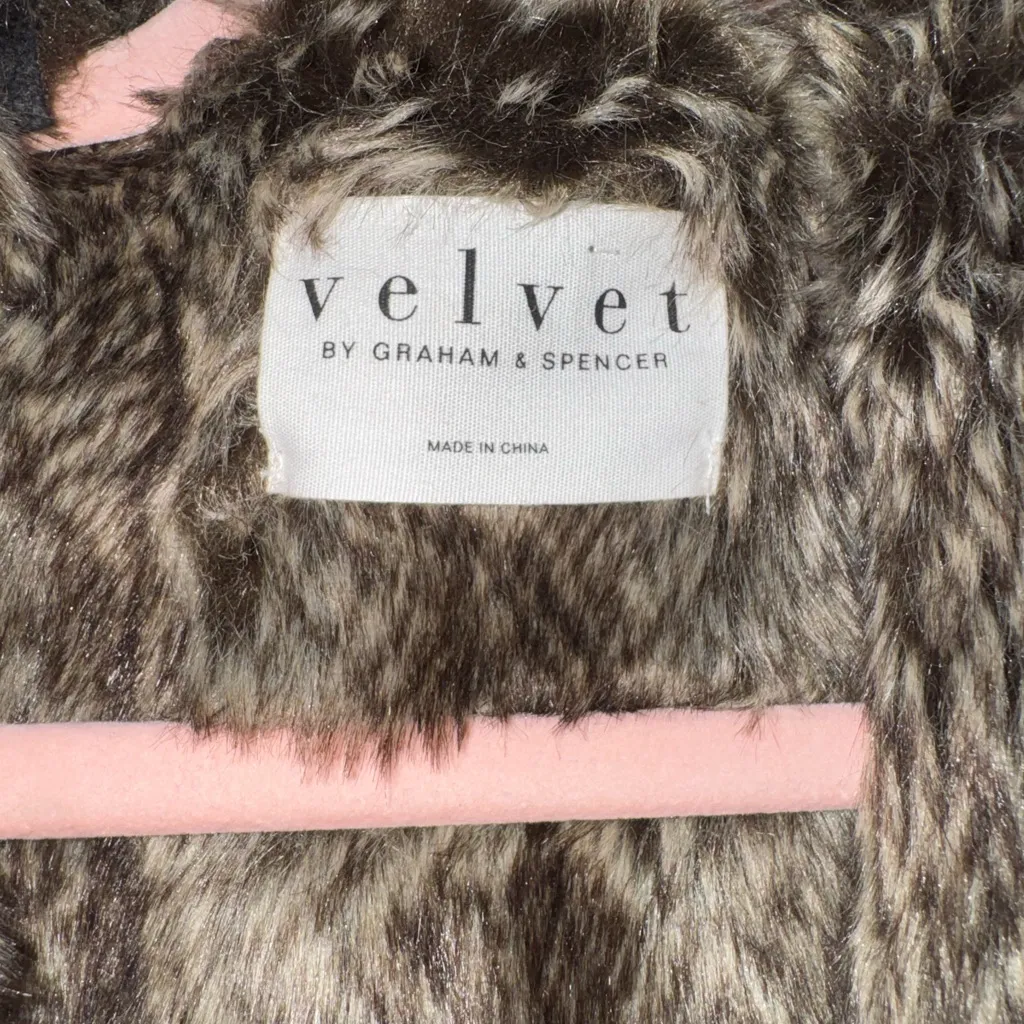 Velvet by Graham & Spencer faux fur and faux Suede Open - Image 2