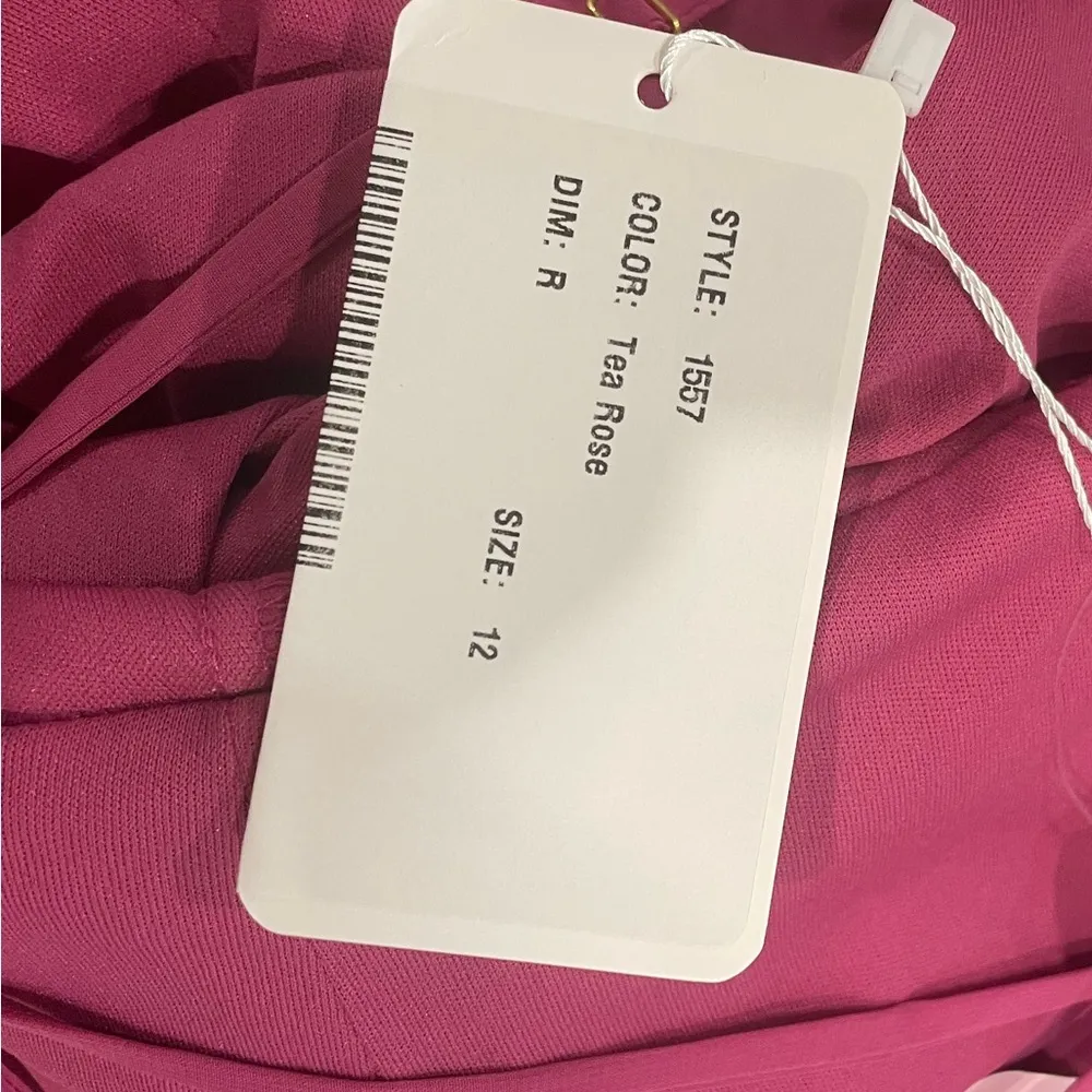 After Six Faux Wrap Criss Cross Back Maxi Dress Size 12‎ Pink - Image 7