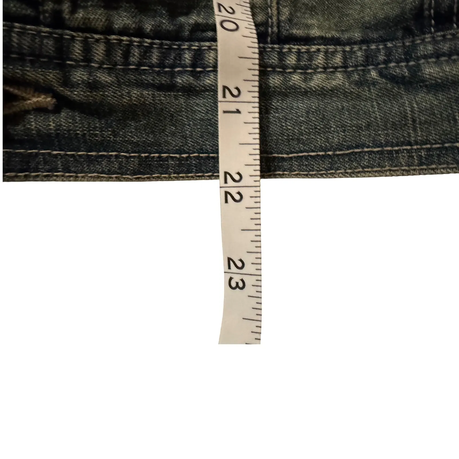 Eddie Bauer True Vintage L  90's 100% Cotton Denim Distressed Trucker Jacket - Image 13