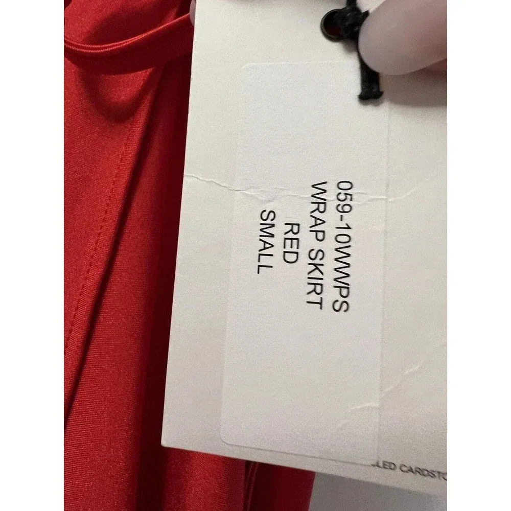 Re/Done Size Small Wrap Skirt RED NEW - Image 3