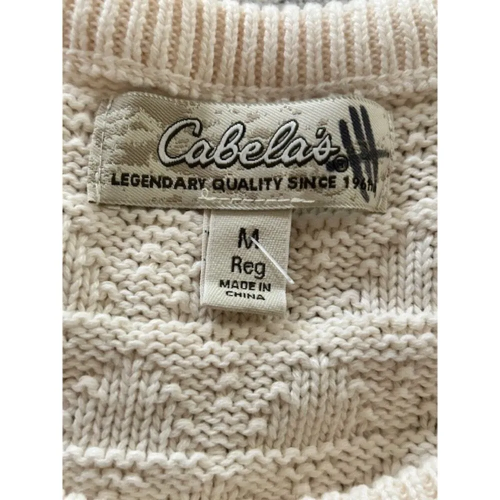 Cabela’s Western Cowgirl Knit Sweater | 100% Cotton | Size M - Image 4