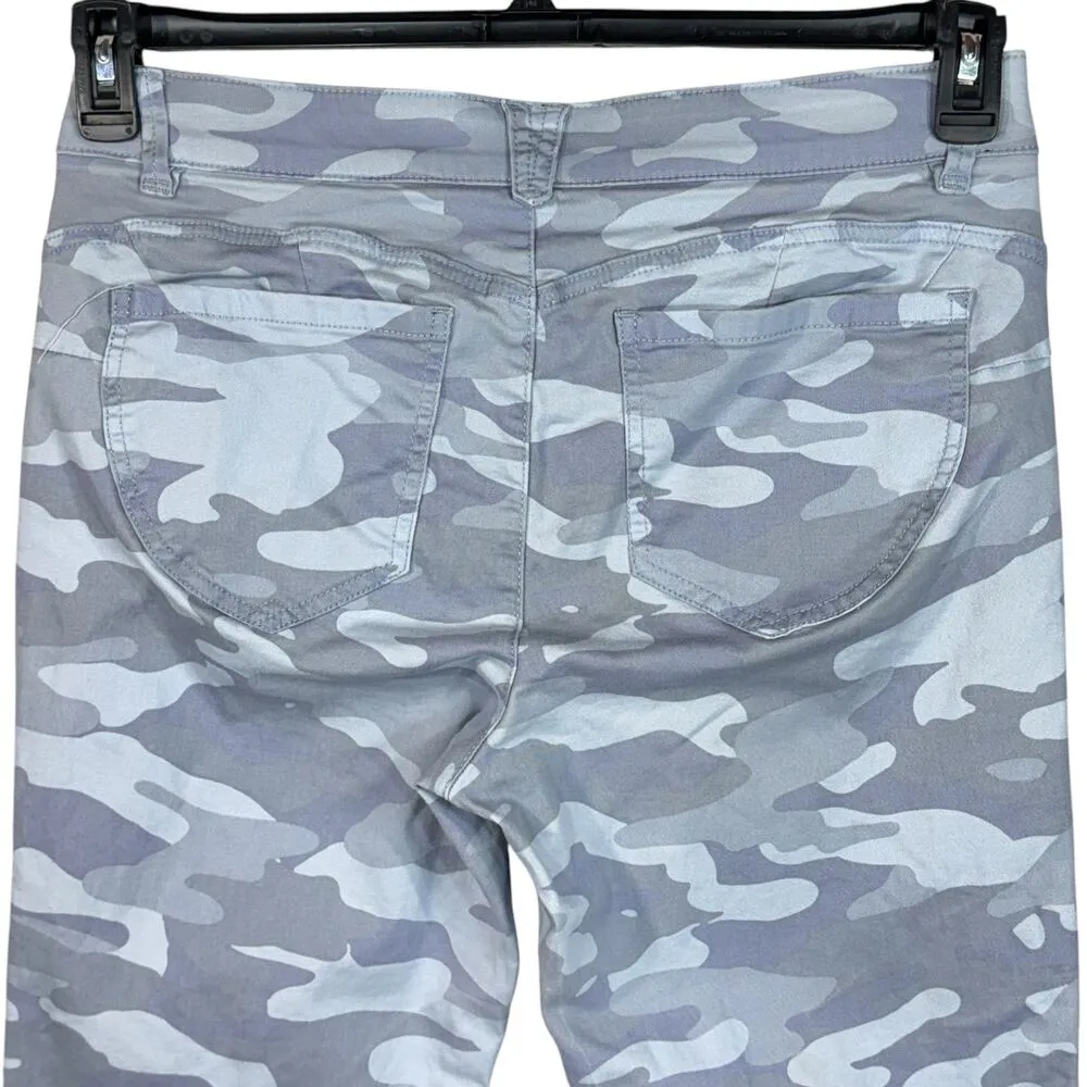 Democracy SZ 12 "Ab"solution Ankle Pants Camo Stretch Mid-Rise Pockets Zip-Fly - Image 5