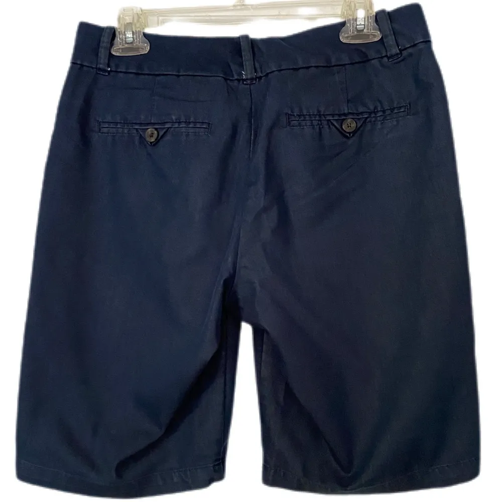 Dockers Blue Bermuda Shorts Classic Style Mid Rise Size 6 - Image 2