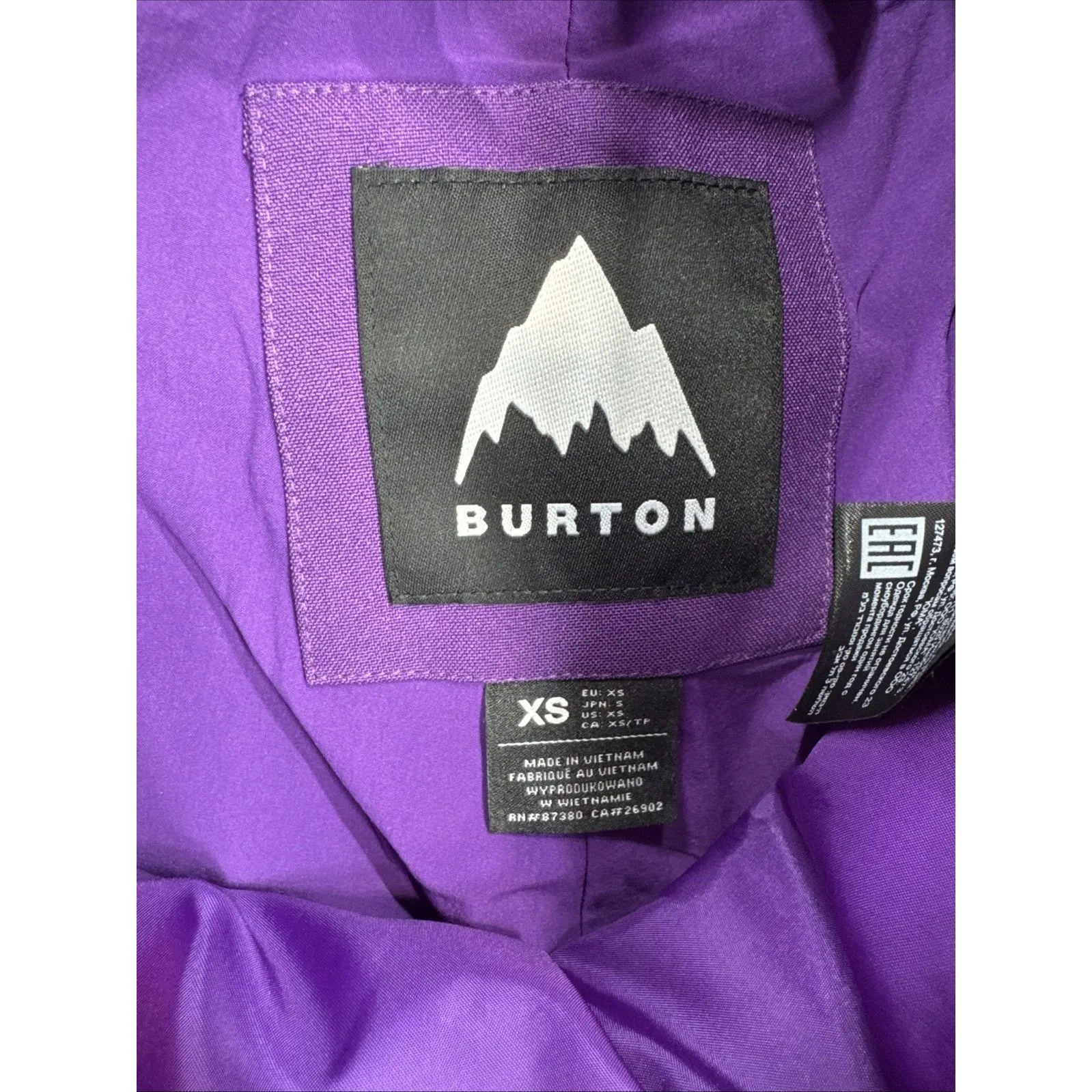 Burton Women’s Avalon Stretch Ski Snow Bib Imperial Purple XS NWT $260 MSRP - Image 9