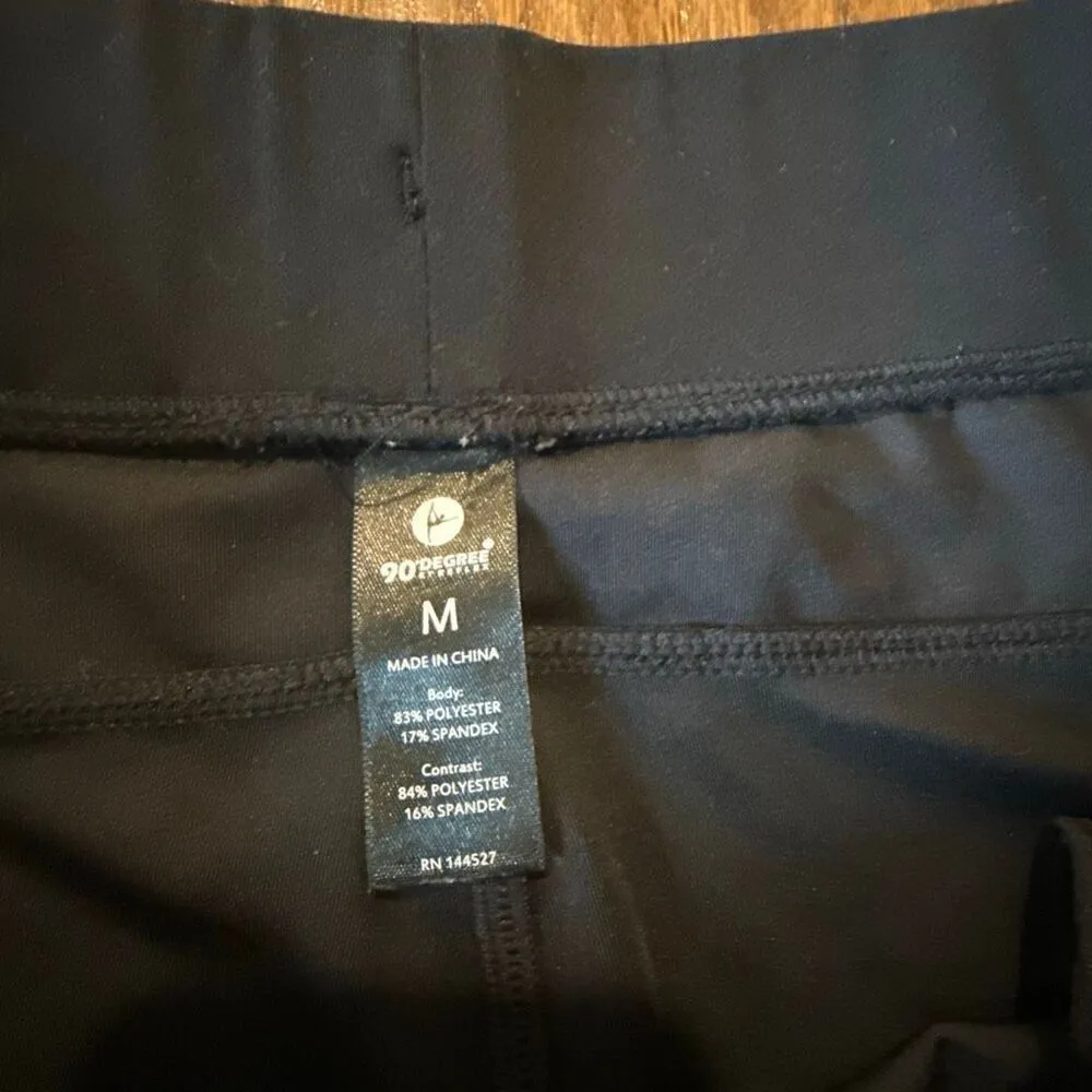 90 degrees by reflex black drawstring jogger pant M Size M - Image 5