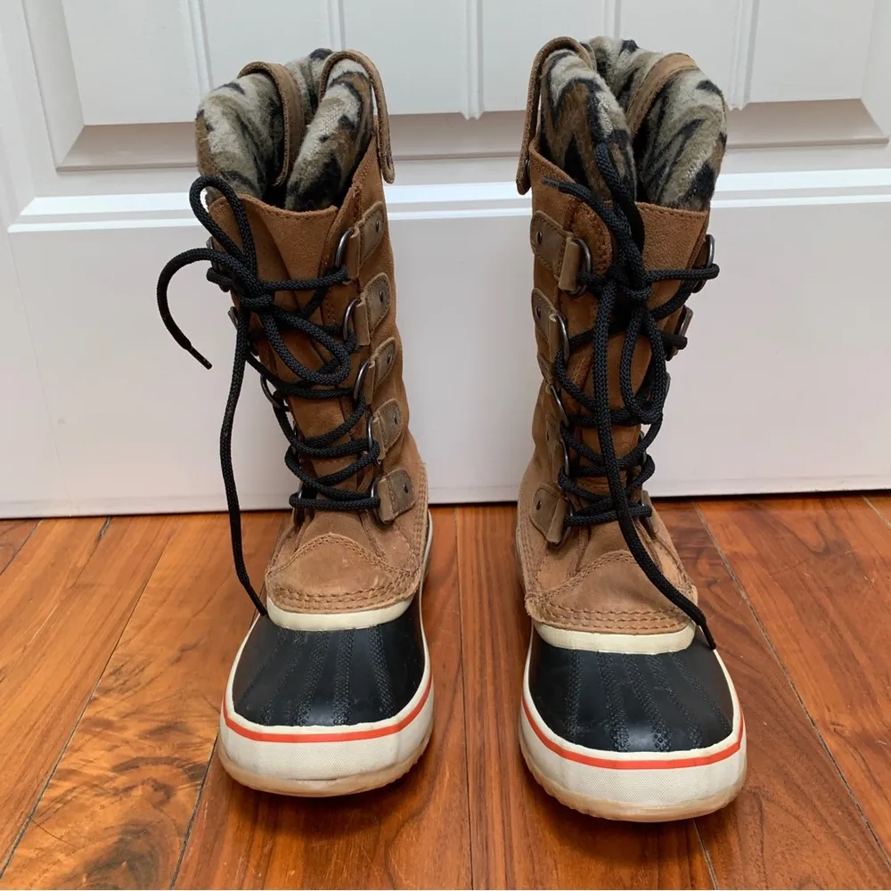 Sorel Joan of Artic Knit II Waterproof Lace Up Mid Calf Boots 6 - Image 3