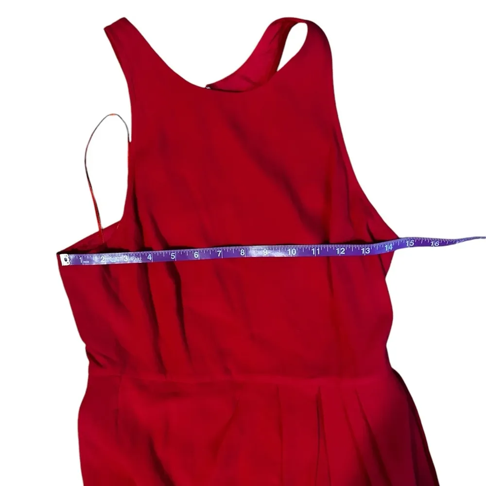 Yumi Kim Red So Social Dress Size Medium New with tags full length tulip skirt - Image 7