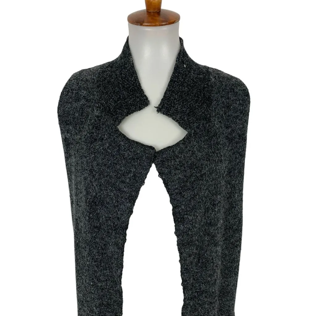 IJOAH Cardigan ML Gray Sleeveless Knit Mohair NWT Soft Layering Boho Luxe Size M - Image 2