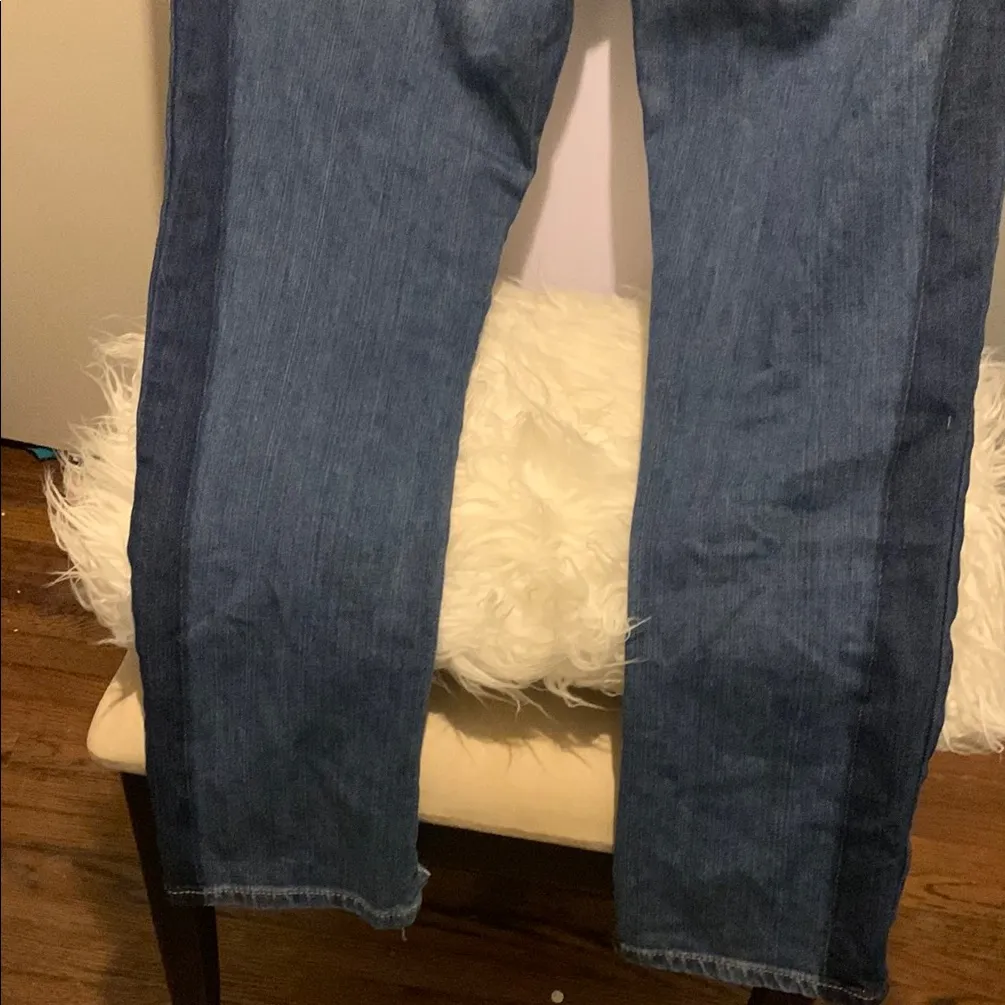 Blue‎ Ankle Cropped Jeans with Rolled Hems Blue Size 6 - Image 5