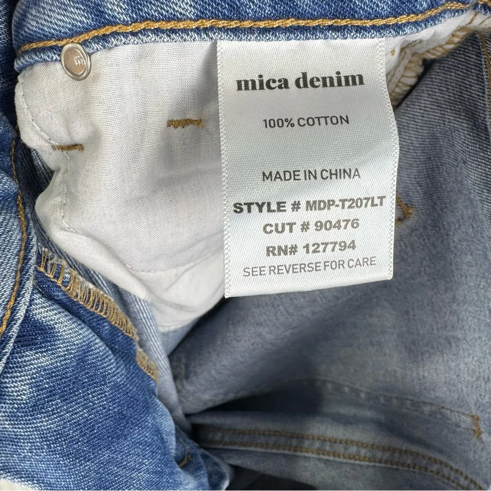 Mica Denim Distressed Super High Rise Relaxed Fit Blue Jeans Women’s Size 29 - Image 6