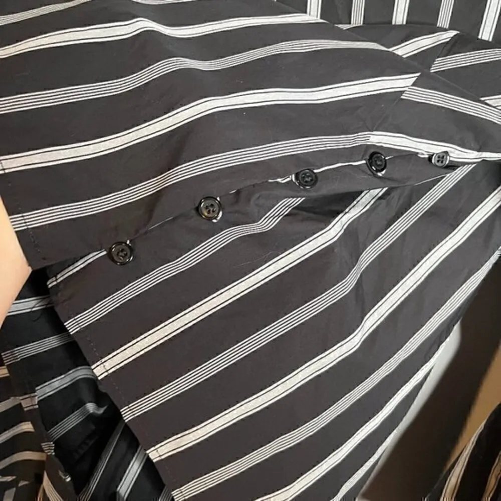 Milly black striped bell sleeve Gaby blouse - Image 5